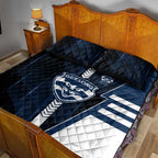 Geelong Cats Quilt Bed Set Modern Geometric Sports Graphic Style
