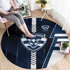 Geelong Cats Round Carpet Modern Geometric Sports Graphic Style