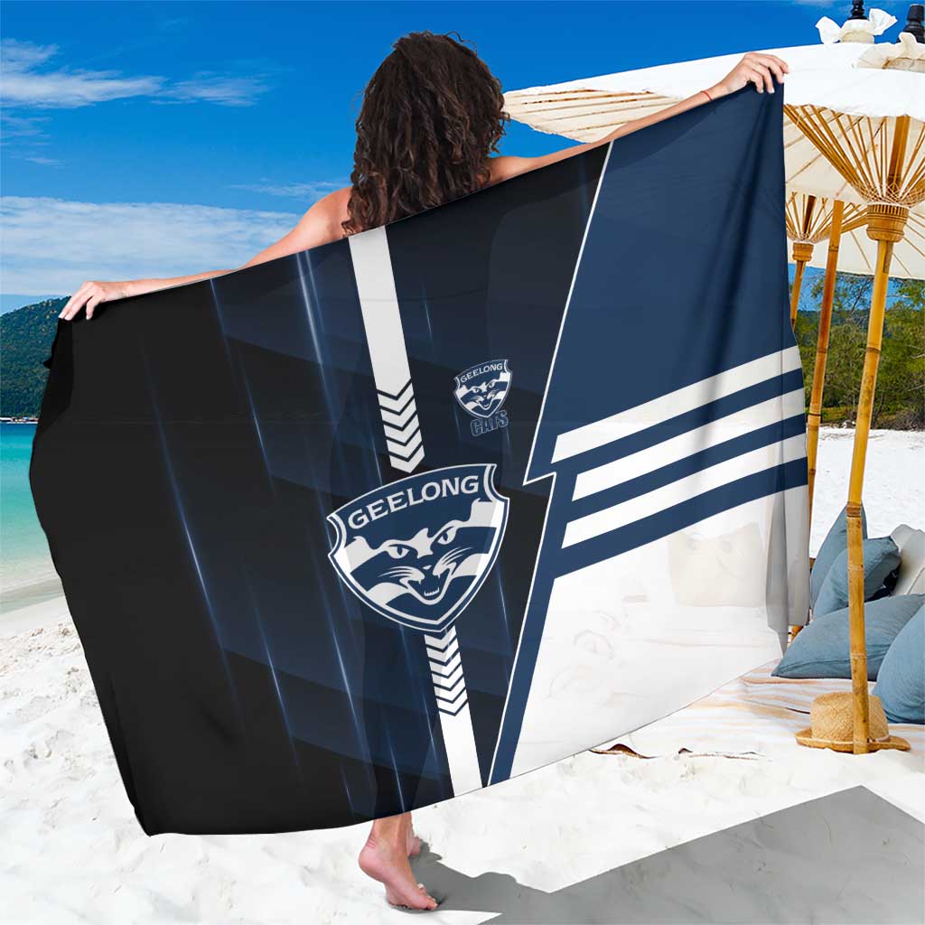 Geelong Cats Sarong Modern Geometric Sports Graphic Style