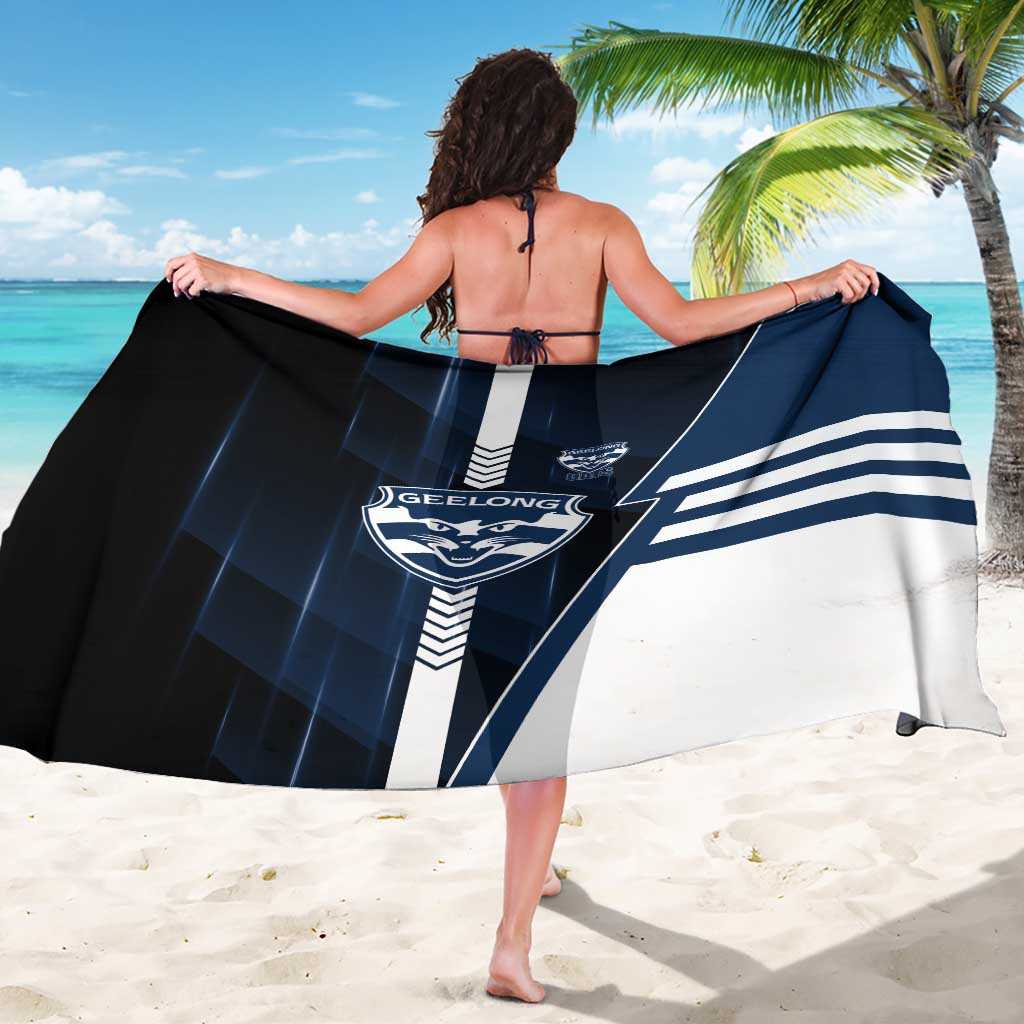 Geelong Cats Sarong Modern Geometric Sports Graphic Style