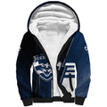 Personalized Geelong Cats Sherpa Hoodie Modern Geometric Sports Graphic Style