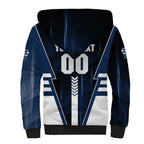 Personalized Geelong Cats Sherpa Hoodie Modern Geometric Sports Graphic Style