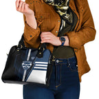 Geelong Cats Shoulder Handbag Modern Geometric Sports Graphic Style
