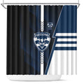 Geelong Cats Shower Curtain Modern Geometric Sports Graphic Style