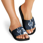 Geelong Cats Slide Sandals Modern Geometric Sports Graphic Style