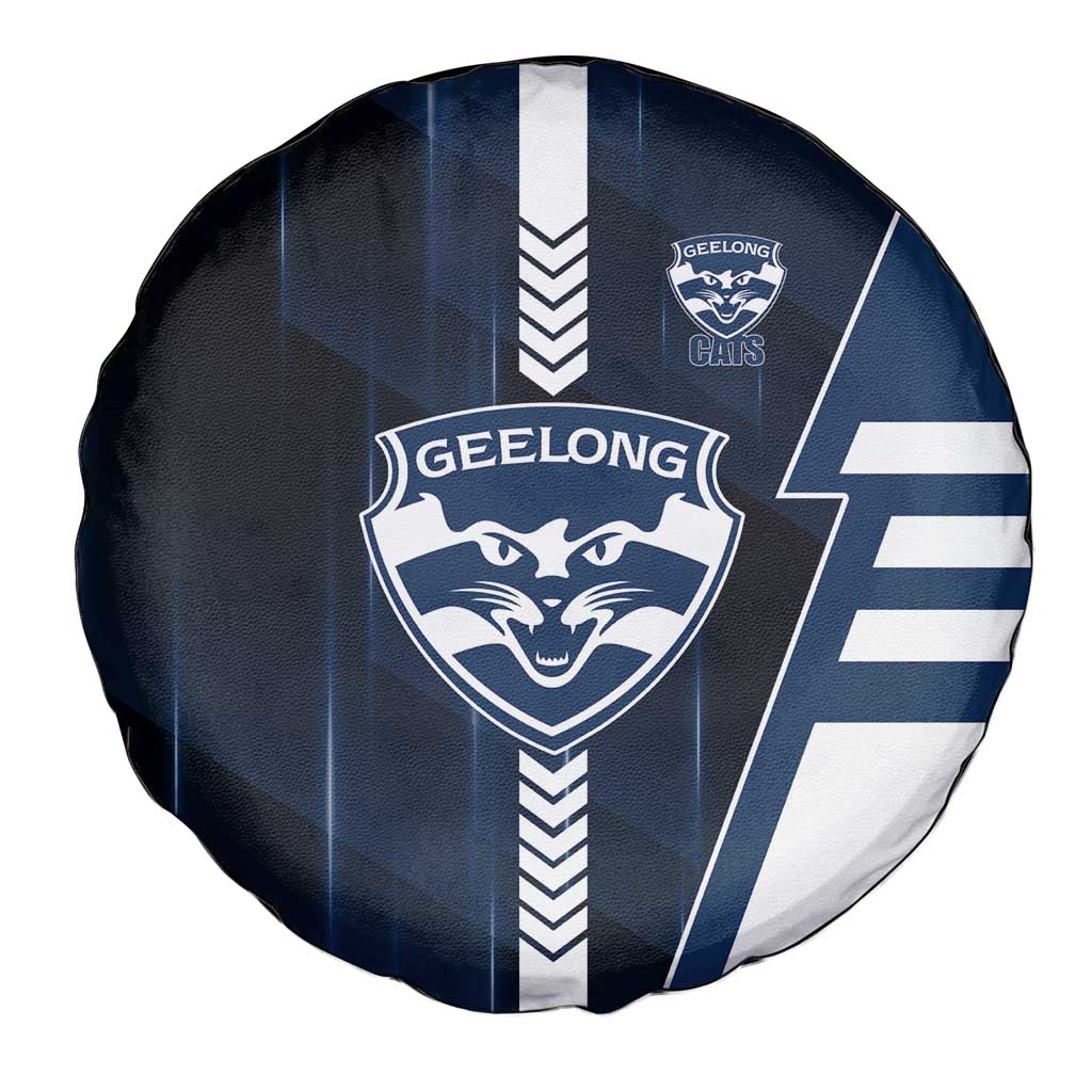 Geelong Cats Spare Tire Cover Modern Geometric Sports Graphic Style