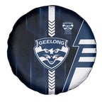 Geelong Cats Spare Tire Cover Modern Geometric Sports Graphic Style