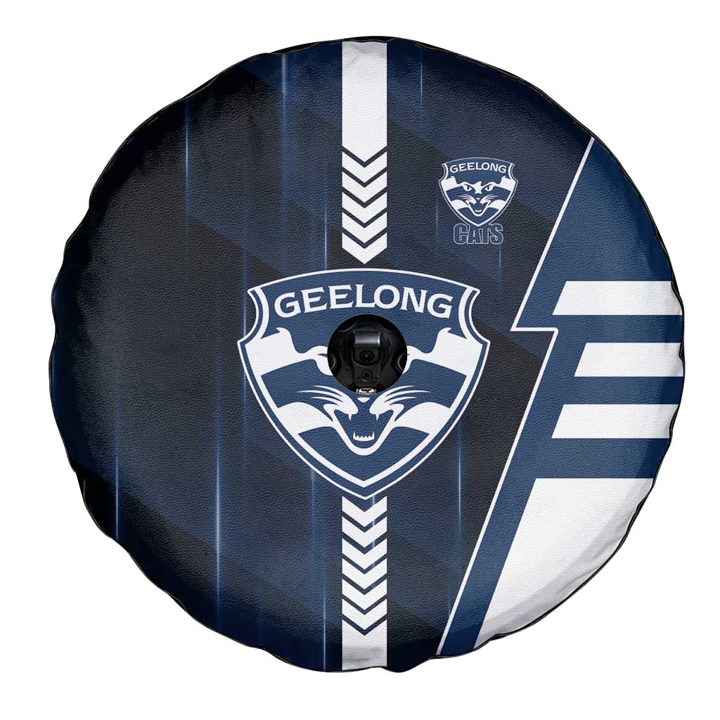 Geelong Cats Spare Tire Cover Modern Geometric Sports Graphic Style