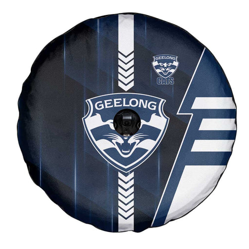 Geelong Cats Spare Tire Cover Modern Geometric Sports Graphic Style