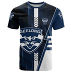Personalized Geelong Cats T Shirt Modern Geometric Sports Graphic Style