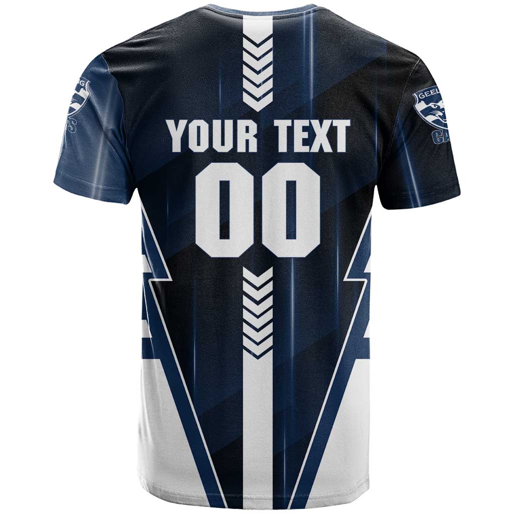 Personalized Geelong Cats T Shirt Modern Geometric Sports Graphic Style