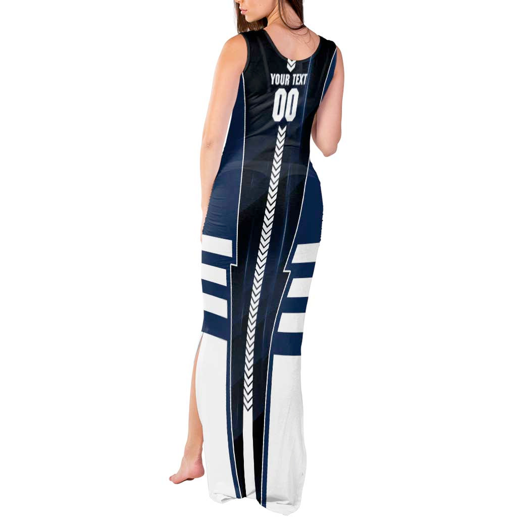 Personalized Geelong Cats Tank Maxi Dress Modern Geometric Sports Graphic Style