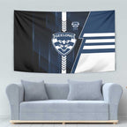 Geelong Cats Tapestry Modern Geometric Sports Graphic Style