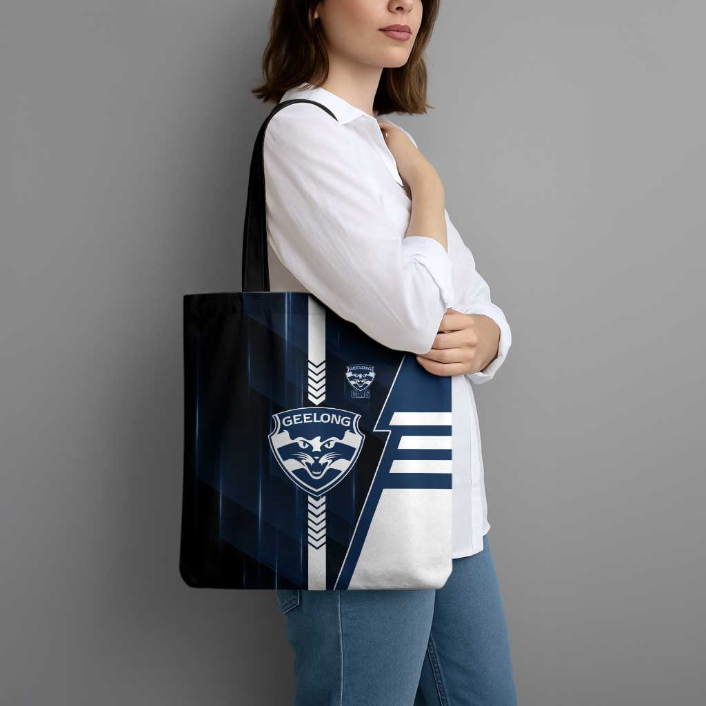 Geelong Cats Tote Bag Modern Geometric Sports Graphic Style