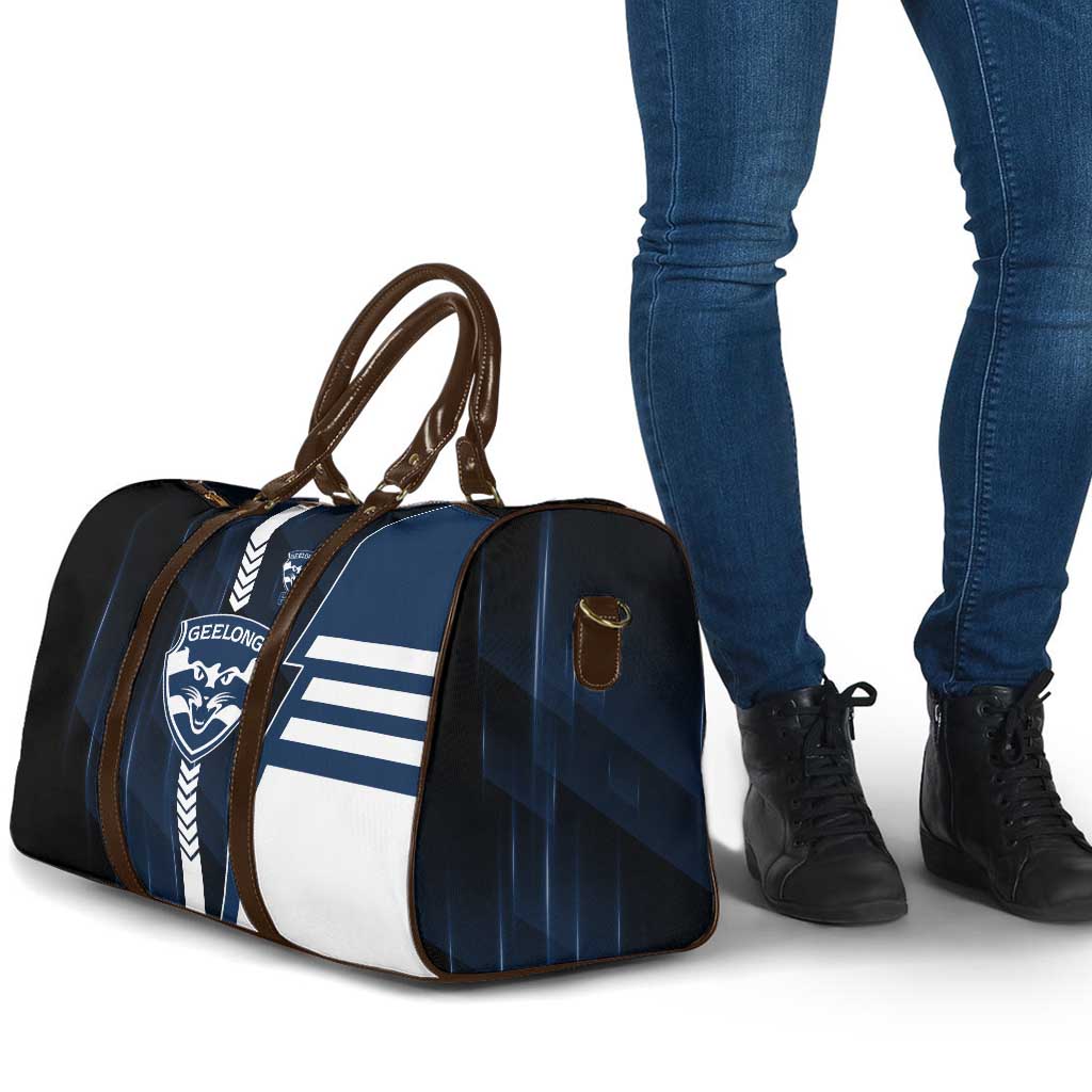 Geelong Cats Travel Bag Modern Geometric Sports Graphic Style
