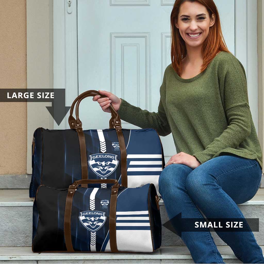 Geelong Cats Travel Bag Modern Geometric Sports Graphic Style