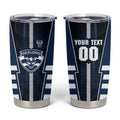 Personalized Geelong Cats Tumbler Cup Modern Geometric Sports Graphic Style
