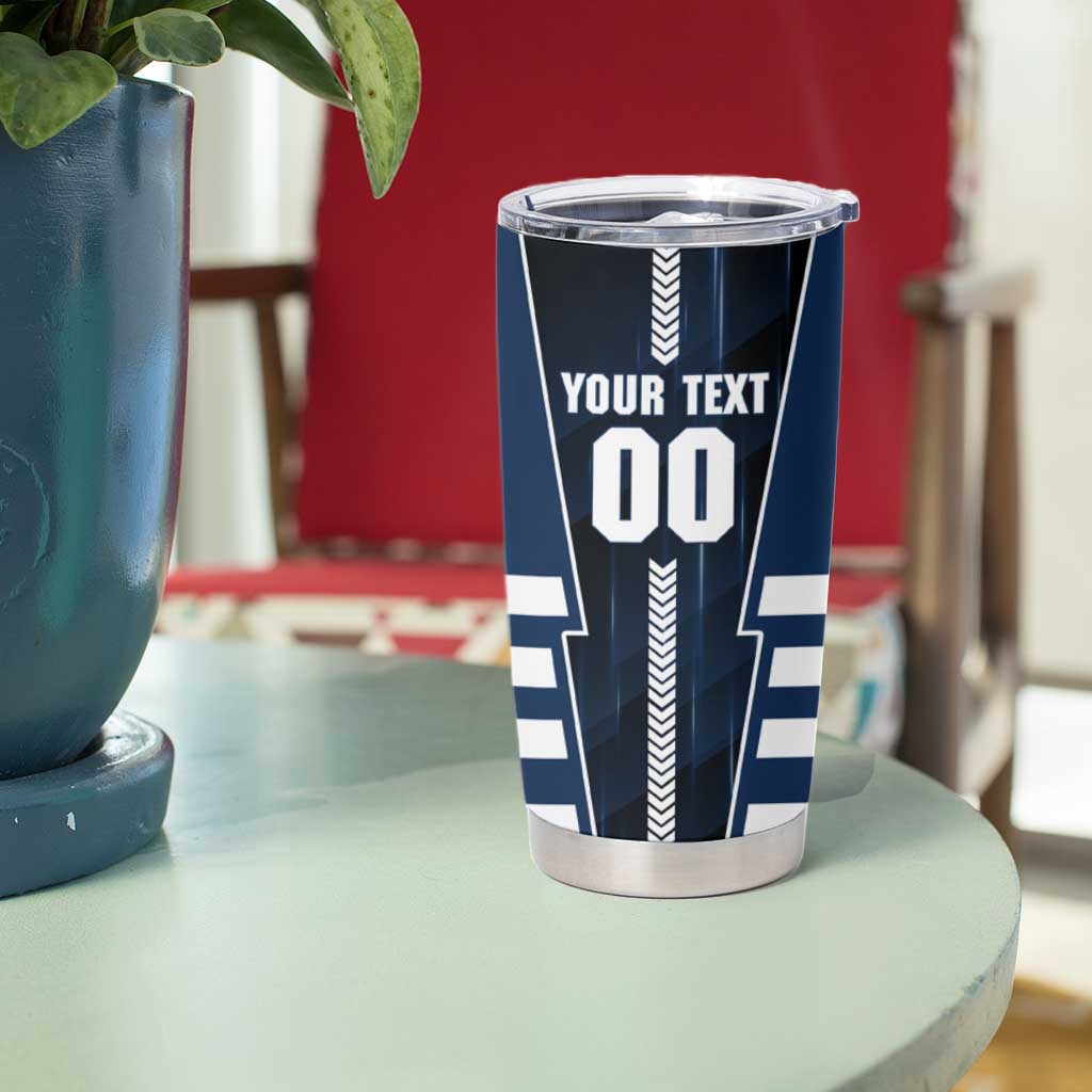Personalized Geelong Cats Tumbler Cup Modern Geometric Sports Graphic Style
