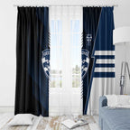 Geelong Cats Window Curtain Modern Geometric Sports Graphic Style