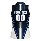Personalized Geelong Cats Women Sleeveless Polo Shirt Modern Geometric Sports Graphic Style