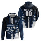 Personalized Geelong Cats Zip Hoodie Modern Geometric Sports Graphic Style