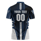 Personalized Geelong Cats Zipper Polo Shirt Modern Geometric Sports Graphic Style
