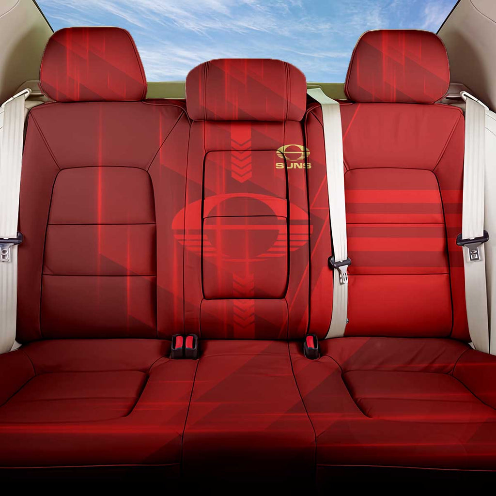 Gold Coast Suns Back Car Seat Cover Modern Geometric Sports Graphic Style