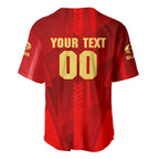 Personalized Gold Coast Suns Baseball Jersey Modern Geometric Sports Graphic Style