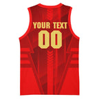 Personalized Gold Coast Suns Basketball Jersey Modern Geometric Sports Graphic Style