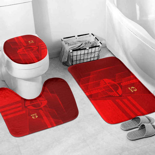 Gold Coast Suns Bathroom Set Modern Geometric Sports Graphic Style