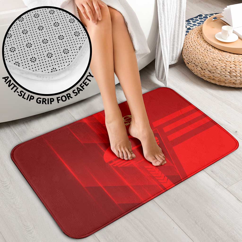 Gold Coast Suns Bathroom Set Modern Geometric Sports Graphic Style