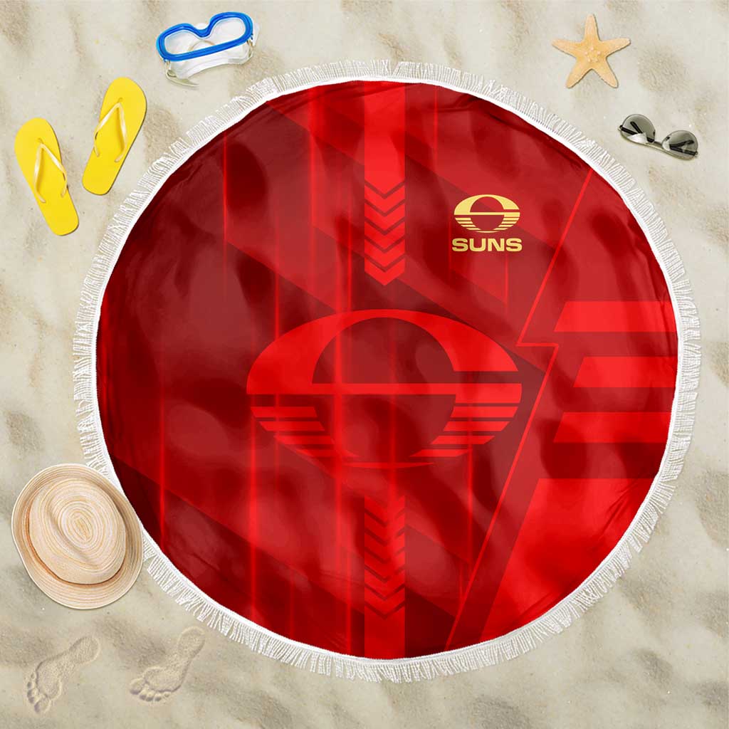 Gold Coast Suns Beach Blanket Modern Geometric Sports Graphic Style