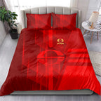 Gold Coast Suns Bedding Set Modern Geometric Sports Graphic Style