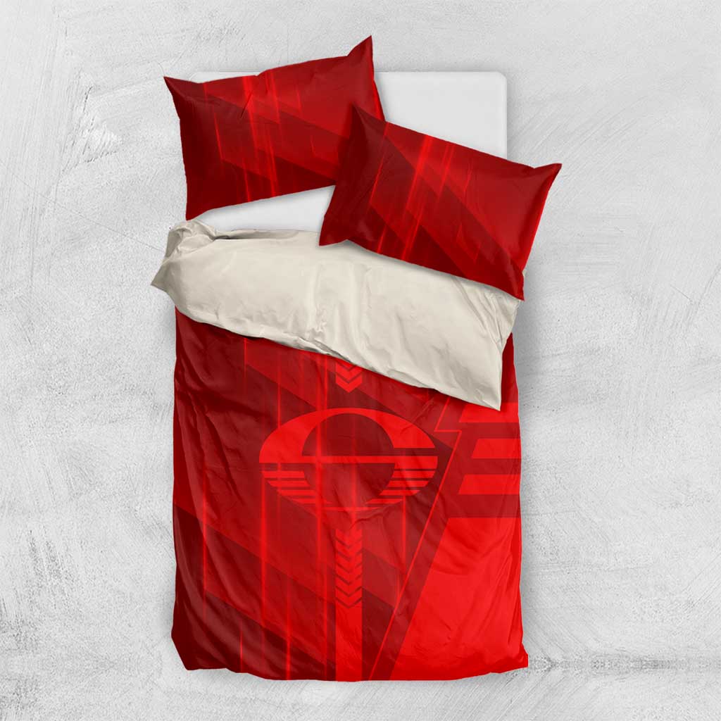 Gold Coast Suns Bedding Set Modern Geometric Sports Graphic Style