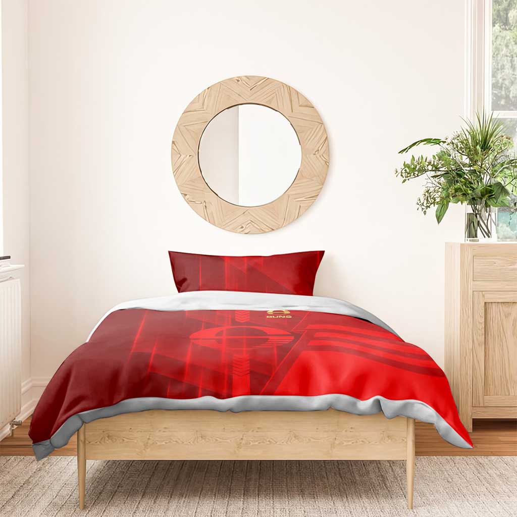 Gold Coast Suns Bedding Set Modern Geometric Sports Graphic Style