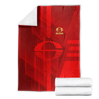 Gold Coast Suns Blanket Modern Geometric Sports Graphic Style