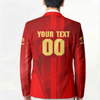 Personalized Gold Coast Suns Blazer Modern Geometric Sports Graphic Style