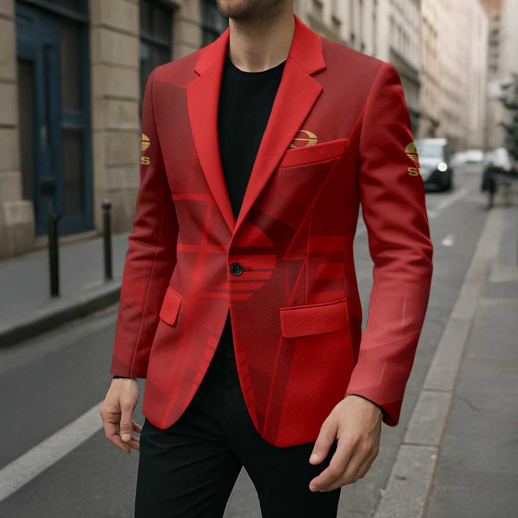 Personalized Gold Coast Suns Blazer Modern Geometric Sports Graphic Style
