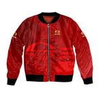 Personalized Gold Coast Suns Bomber Jacket Modern Geometric Sports Graphic Style