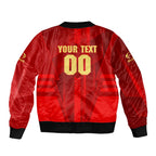 Personalized Gold Coast Suns Bomber Jacket Modern Geometric Sports Graphic Style