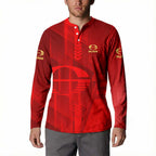 Personalized Gold Coast Suns Button Sweatshirt Modern Geometric Sports Graphic Style
