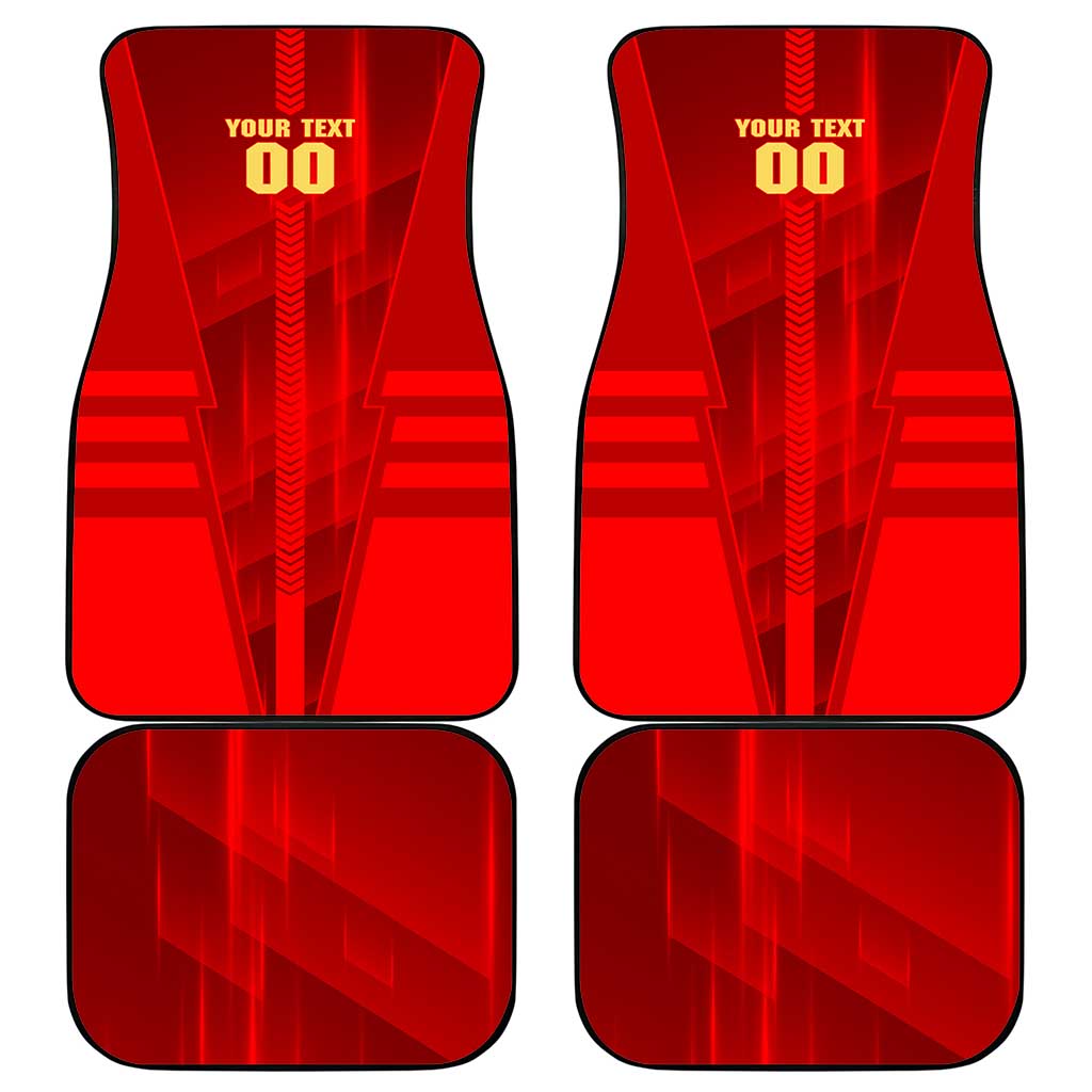 Personalized Gold Coast Suns Car Mats Modern Geometric Sports Graphic Style