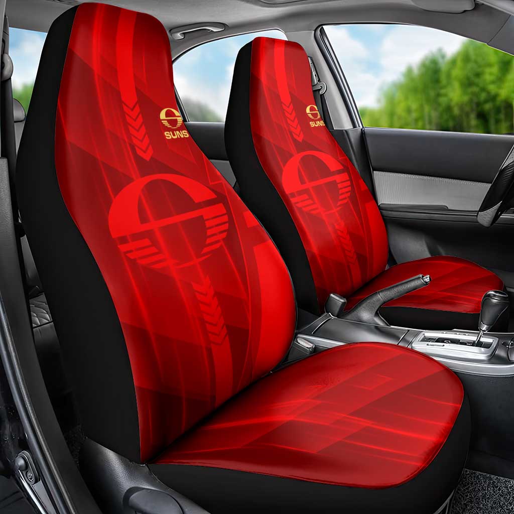Gold Coast Suns Car Seat Cover Modern Geometric Sports Graphic Style