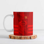 Personalized Gold Coast Suns Ceramic Mug Modern Geometric Sports Graphic Style