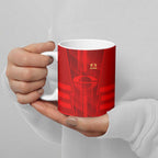 Personalized Gold Coast Suns Ceramic Mug Modern Geometric Sports Graphic Style