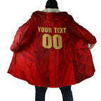 Personalized Gold Coast Suns Cloak Modern Geometric Sports Graphic Style