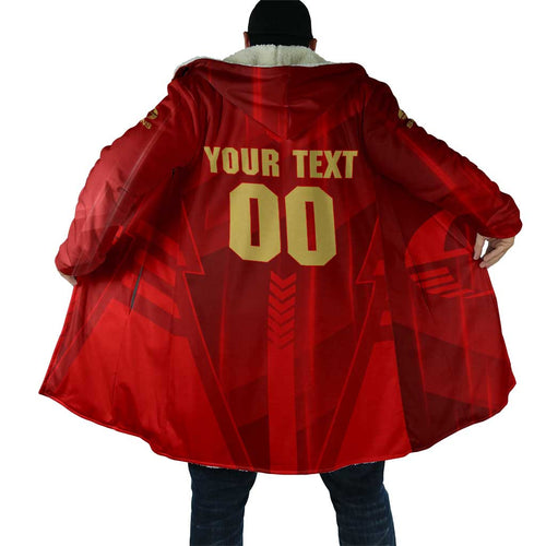 Personalized Gold Coast Suns Cloak Modern Geometric Sports Graphic Style