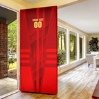 Personalized Gold Coast Suns Door Cover Modern Geometric Sports Graphic Style
