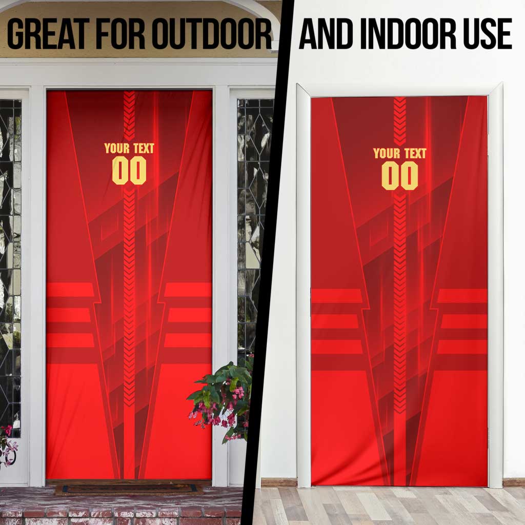 Personalized Gold Coast Suns Door Cover Modern Geometric Sports Graphic Style