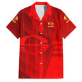 Personalized Gold Coast Suns Family Matching Puletasi and Hawaiian Shirt Modern Geometric Sports Graphic Style